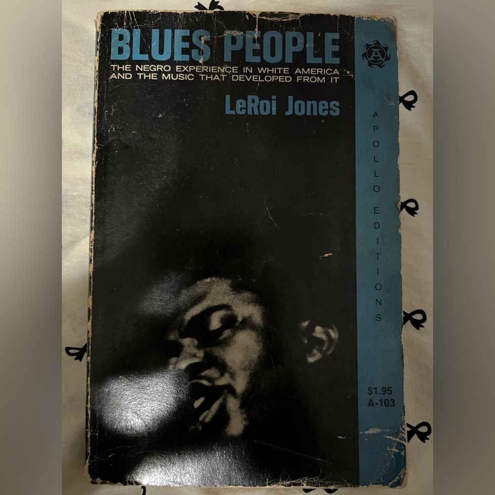 LeRoi Jones Book with Black and Blue Cover